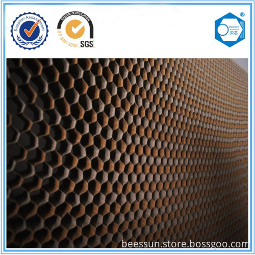 Fireproof paper honeycomb core for cleanroom panel